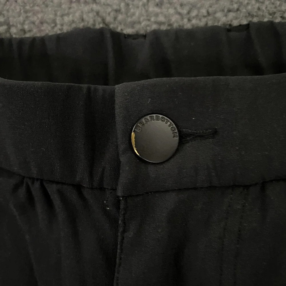 Bearbottom‎ Pants Mens Medium Black Performance Chino Slim Elastic Waist Stretch